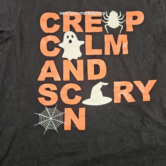 Girls Halloween long sleeve t shirt Large (L 14) spider, ghost, witch - Picture 7 of 8